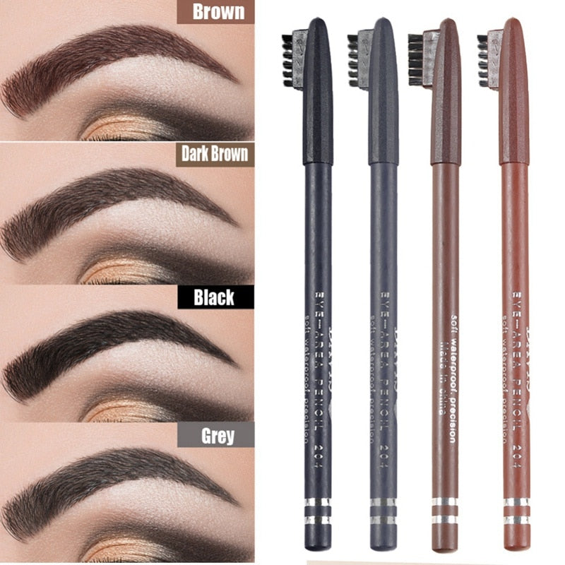 4 Colors Eyeliner Eyebrow Pencil Waterproof Sweatproof Long-lasting Eyeliner Easy To Color Eyebrow Pencil Maquillaje*