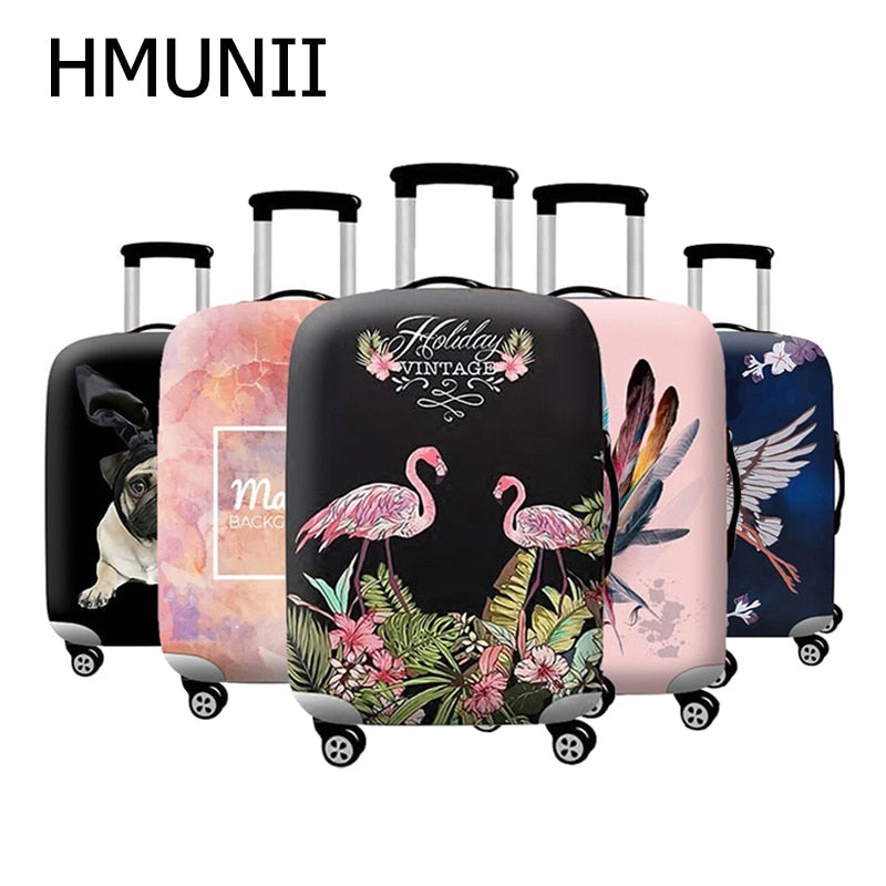 HMUNII New Thicker Travel Luggage Suitcase Protective Cover for Trunk Case Apply to 18''-32'' Suitcase Cover Elastic Perfectly