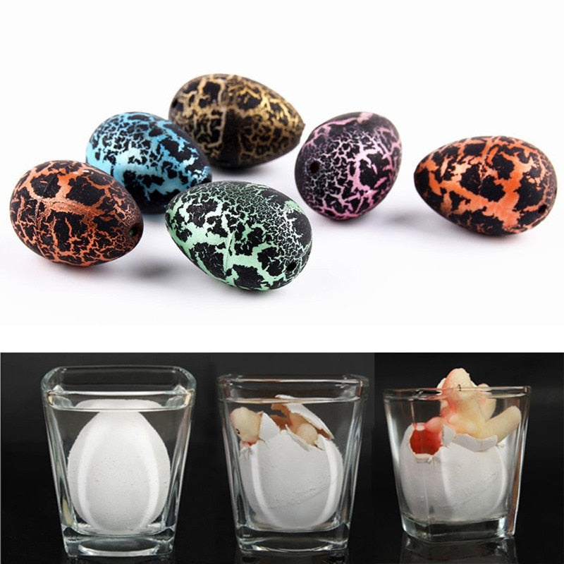 5Pcs/set Dinosaur Eggs Water Hatching Big Inflated Eggs Cracks Growing Egg Science Educational Toys For Children