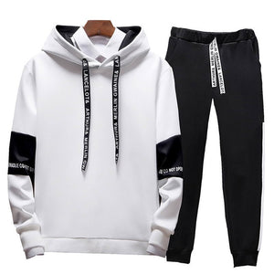 Men Two Pieces Set New Fashion Hooded Sweatshirts Sportswear Men Tracksuit Hoodie Autumn Men Brand Clothes Hoodies+Pants Sets